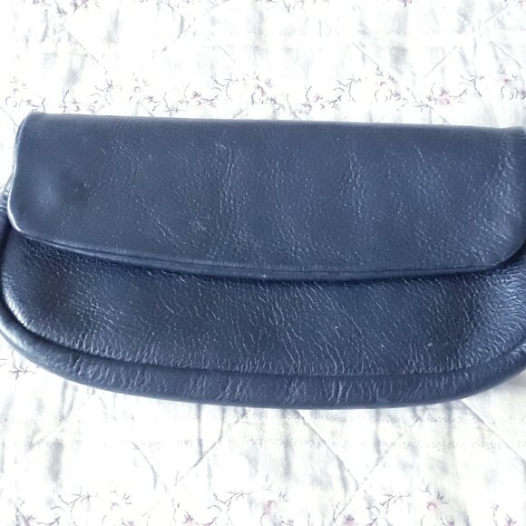 Vintage Leather Pouch Pochette Artisan Handmade - Picture 2 of 11
